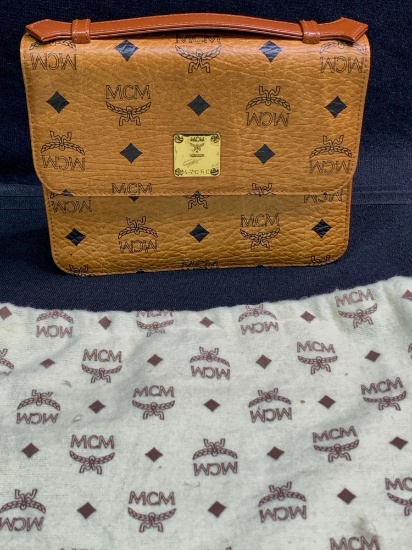 MCM snakeskin crossbody bag with dust bag
