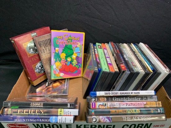 Box lot of DVDs, see photos