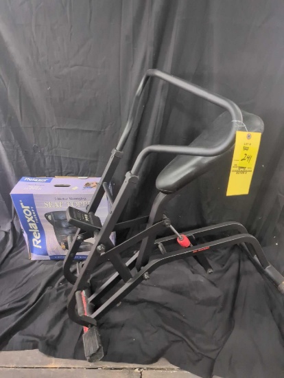 Seat topper and Weslo Cardio glide exerciser