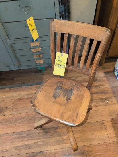 Vintage wood office chair