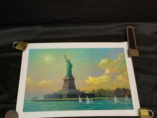 Liberty Island by Alexander Chen, 2003 seriolithograph