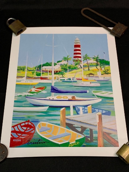 Hometown by Shari Erickson 2003 seriolithograph