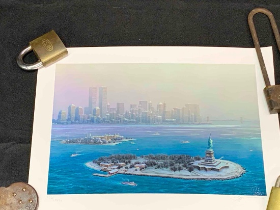 New York Gateway Winter by Alexander Chen, 2003 seriolithograph