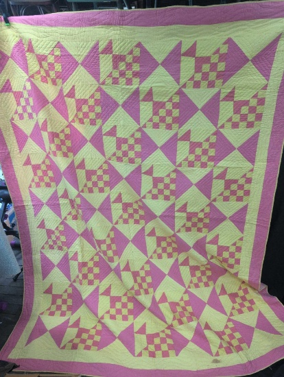 Antique hand stitched quilt