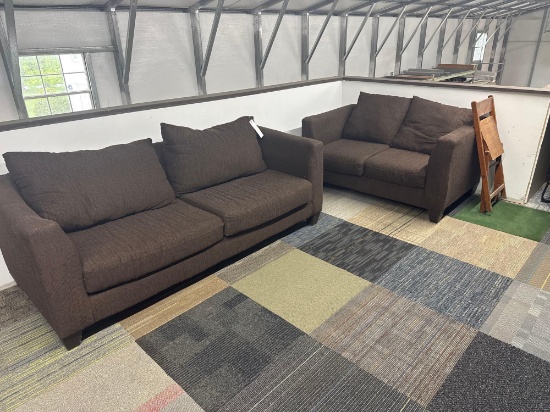 loveseat and sofa