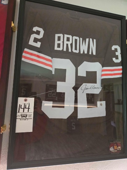 Framed "Brown"Jersey with autograph