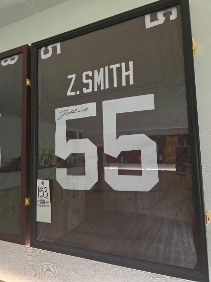Framed "Z. Smith" Jersey with autograph