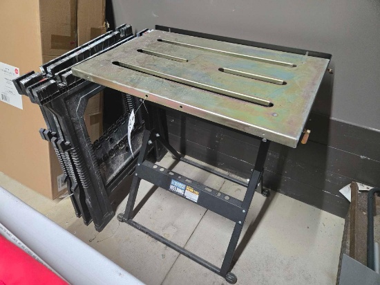 Chicago Electric Welding Table and Plastic Saw Horses
