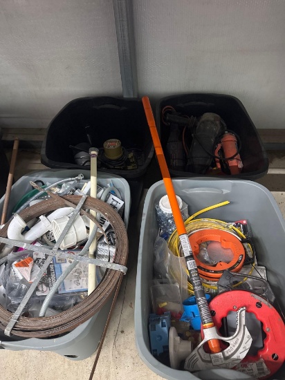 power tools and plumbing/electrical supplies