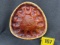 Hull Brown Drip Egg Plate