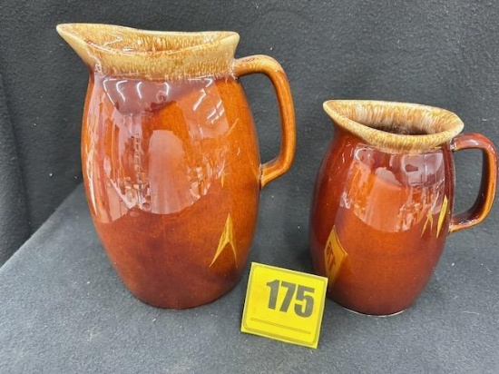 Hull Brown Drip Pitchers