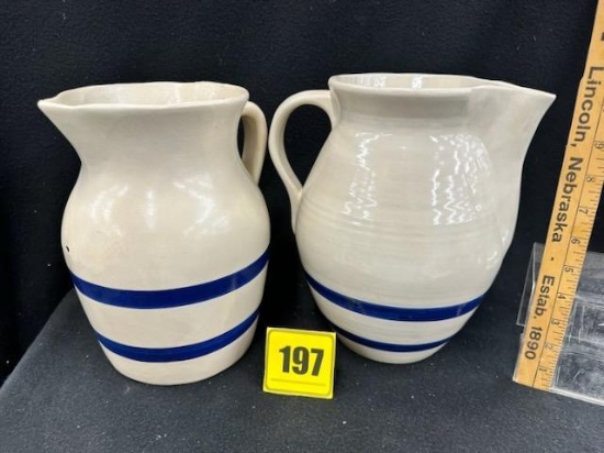2 Ransbottom 10" Pitchers