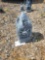 Ornate Concrete Cardinal Pillar Statuette