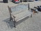 Cast Iron Base Wooden Outdoor Bench