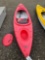 Pelican kayak with paddle
