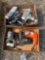 2 Boxes of Assorted Drills & Belt Sander