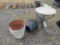 Plastic Planters & Outdoor Stand