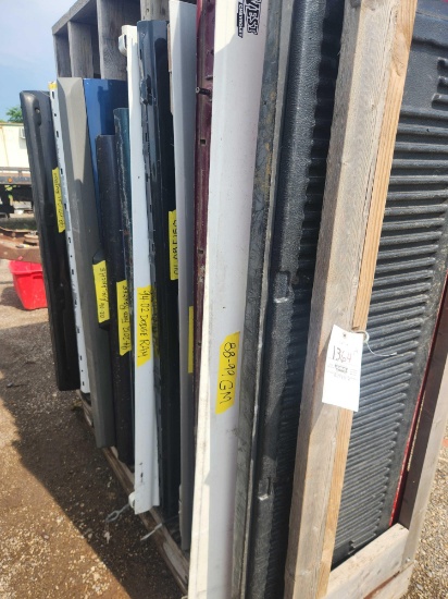 Wooden Rack of 12 Truck Tailgates