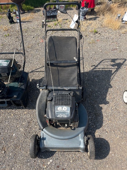 Push mower with bagger and 6hp motor
