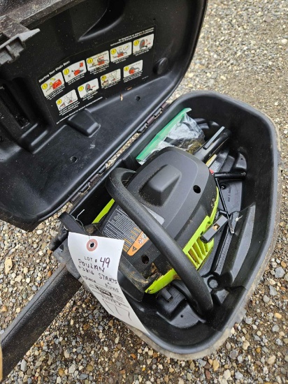 Poulan chainsaw with case