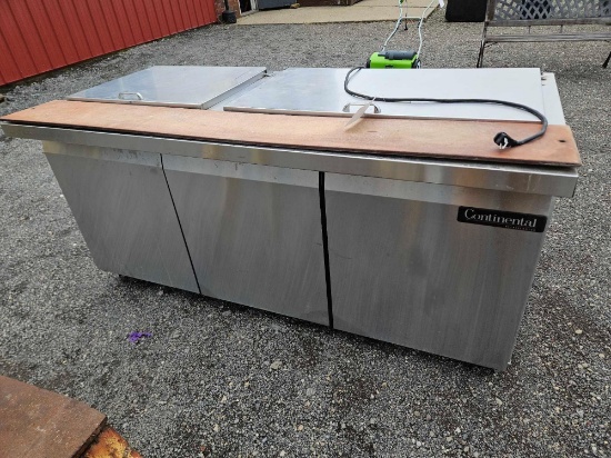 Prep table cooler, 6ft