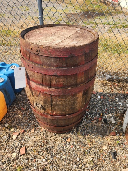 Vintage Wooden Barrel