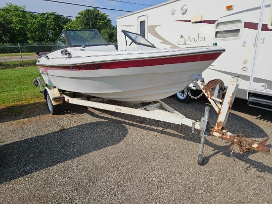 1988 Maverick 3.0l V4 boat with trailer