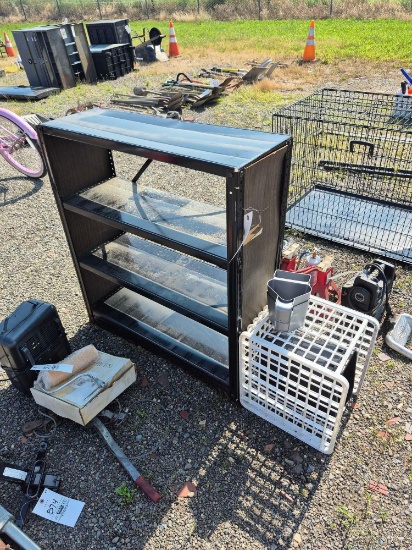Metal Shelf & Plastic Bins