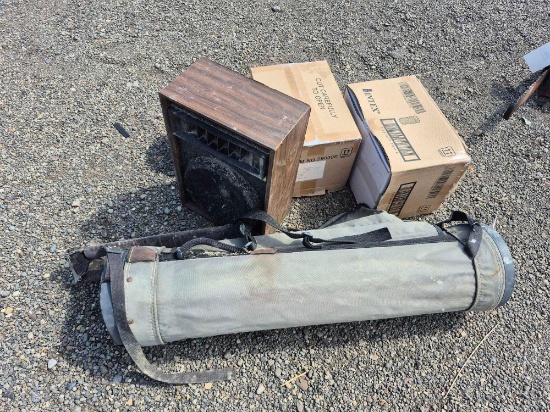 Golf Bag, Bowling Ball, Speaker, & Filters