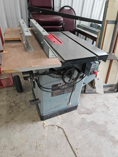 Delta 10in tilting arbor unisaw with dolly and table