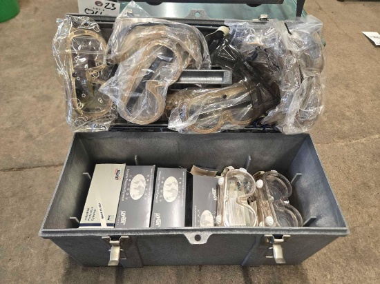 Tool box, goggles