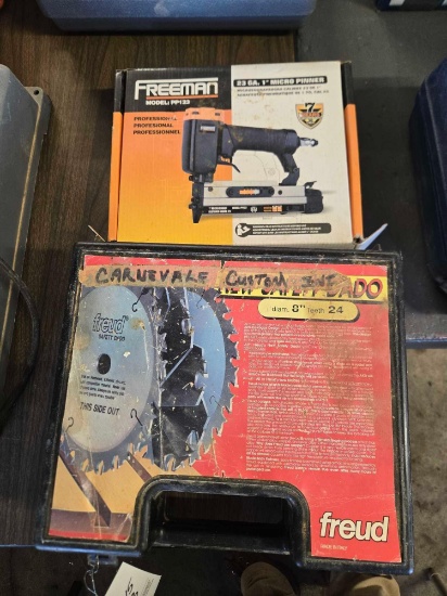 Freeman micro pinner, 8in saw blades