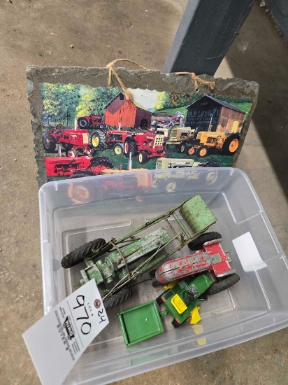 Toy Tractors, slate