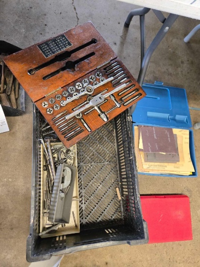 Tap and die, sand paper