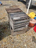 4 Wooden Crates
