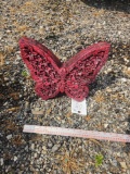 Ornate Cement Butterfly Statuette