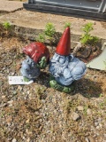 Concrete Cheeky Gnome and Mushroom