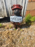 Bear Welome Concrete Statue 24in tall