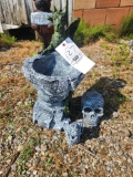 Dragon Birdbath 18in tall
