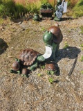 5 Concrete Turtle Statuettes - Various Sizes