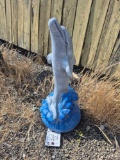 Concrete Dolphin Statuette