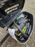 Poulan chainsaw with case