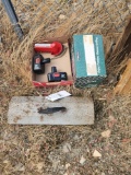 Toolbox, Lava Rocks, & Battery Assortment