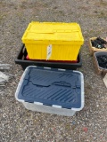 4 Plastic Totes