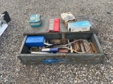 Wooden Box & Contents - Allen Wrenches, Machinist Tooling, & Machinist Bits