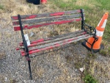 4 Ft. Iron Leg Outdoor Bench