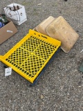 Plastic Tubs & Flat Dolly Cart
