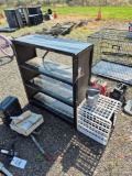 Metal Shelf & Plastic Bins