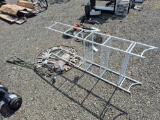 Golf Clubs, Metal Paradise Island Decoration, & Metal Shelf