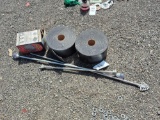 Curtain Rods, Foam Roll, Chimney Brush